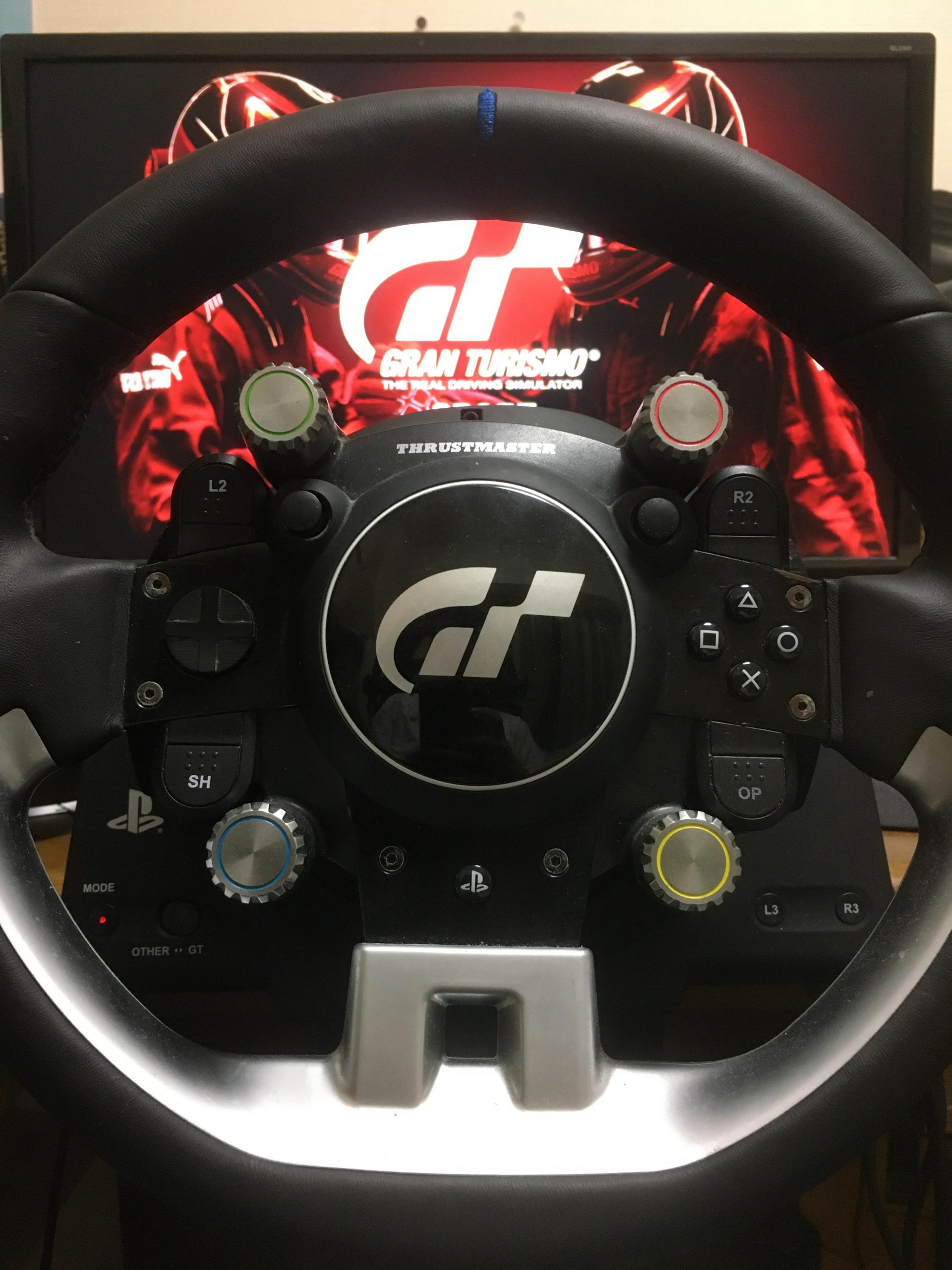 お徳用1円 THRUSTMASTER スラストマスター T-GTステアリングホイール・ペダル 起動確認済 アクセサリ、周辺機器